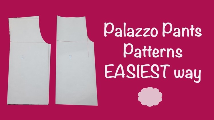 Palazzo pants PATTERNS - SUPER EASY - Tutorial - cloud factory