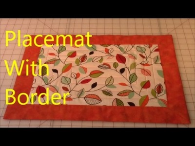 Placemat With Border