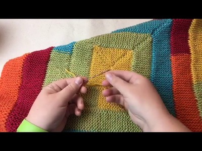 Ten Stitch Blanket Tutorial - Needle Knit - FB REPLAY of LIVE unedited
