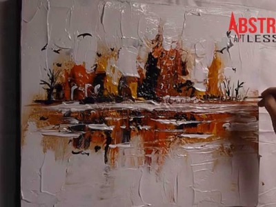 AMAZING ABSTRACT PAINTING VIDEO LESSON - at the edge