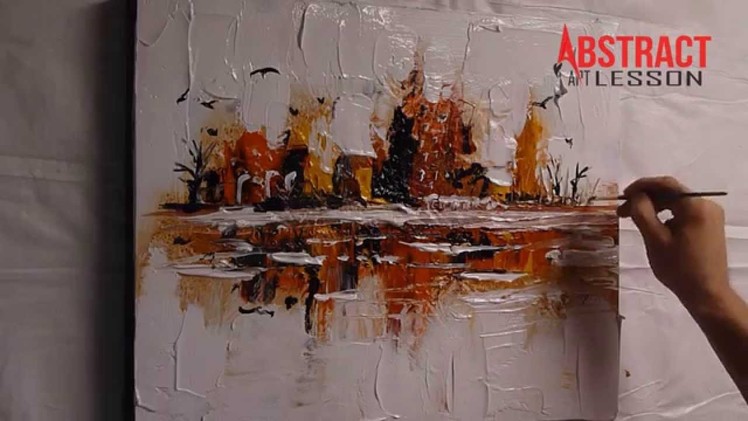 AMAZING ABSTRACT PAINTING VIDEO LESSON - at the edge