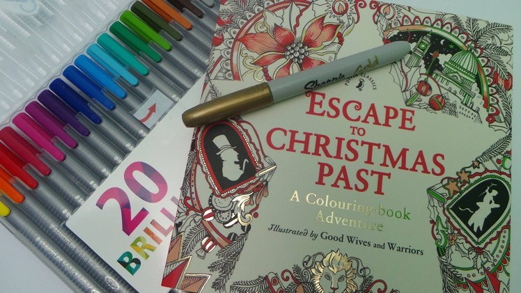 Coloring Escape To Christmas Past Adult Colouring - Part 1