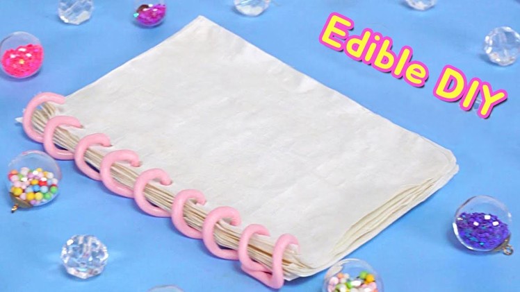 DIY Edible Notebook and Paper ?! Eat and Write! School Supply RiaRua