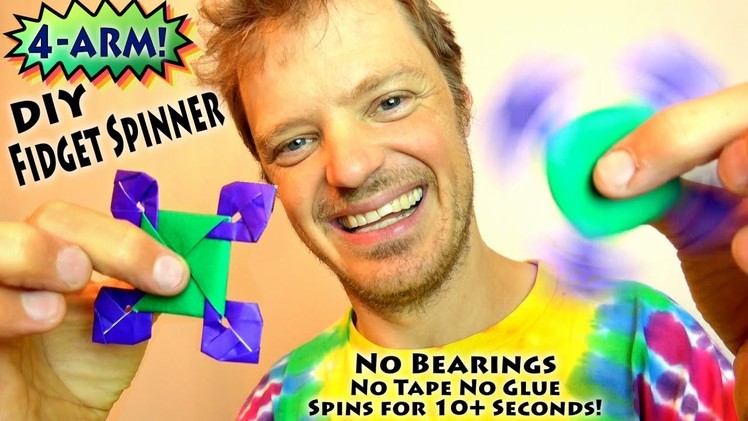 DIY Fidget Spinner WITHOUT BEARINGS