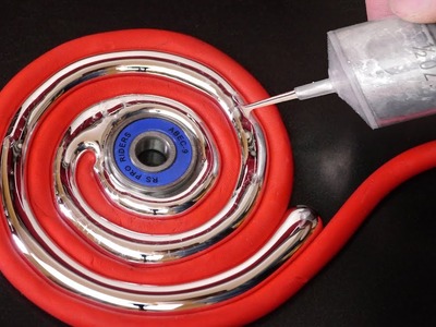 DIY Gallium Fidget Spinner Spiral Swirl