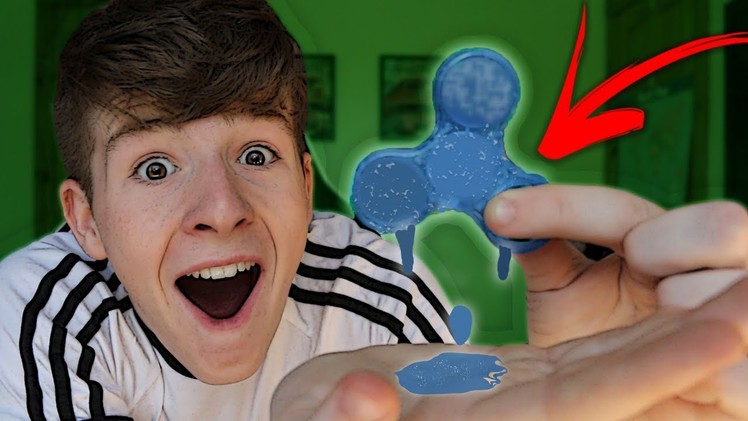 DIY *ICE* Fidget Spinner That ACTUALLY SPINS!!! How to Make COOL Ice Fidget Spinner Toy!!!