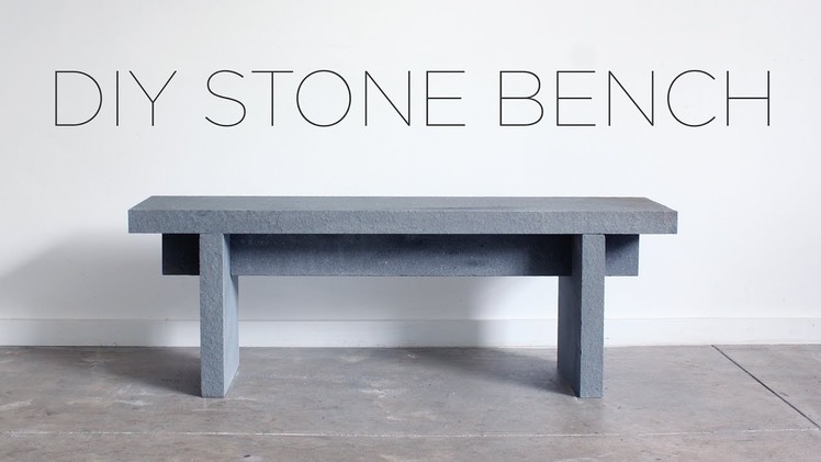 DIY Stone Bench