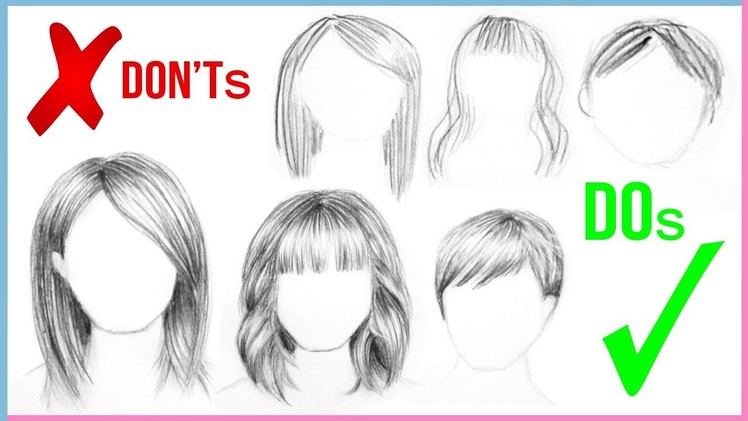 DOs & DON'Ts: How to Draw Realistic Hair Easy for Beginners Step by Step | Art Drawing Tutorial