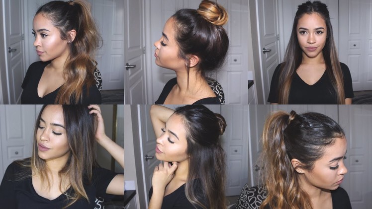 EASY + CUTE HAIRSTYLES FOR SCHOOL UNDER 5 MINUTES! | Maria Bethany