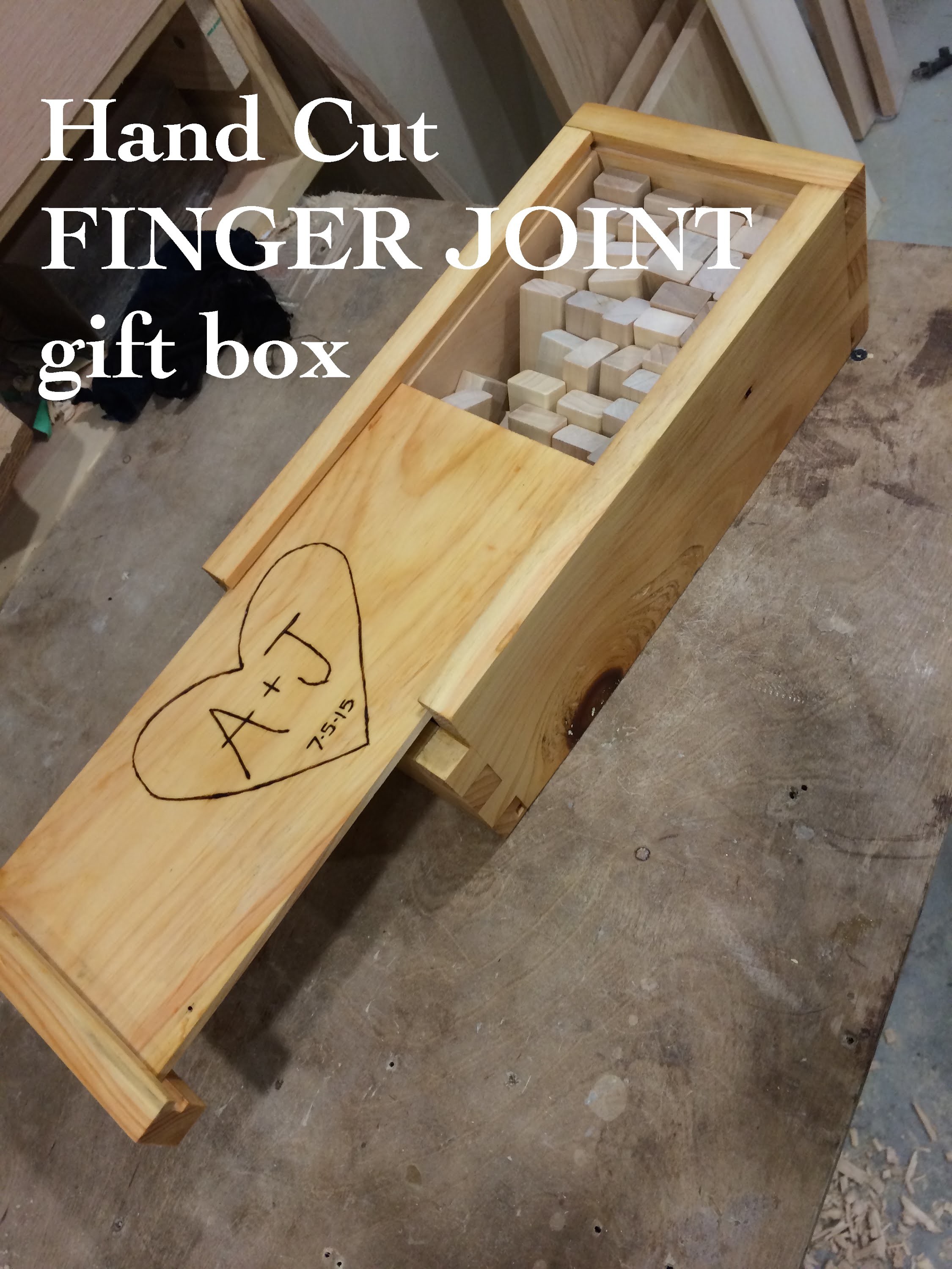 Easy wood box; made by hand