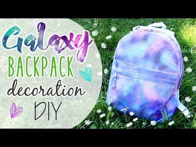 Galaxy Backpack decoration - Zaino effetto Galaxy ft. ART TV by Fantasvale!