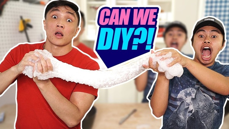 GIANT SLIME BUBBLE WRAP?! | CAN WE DIY?!