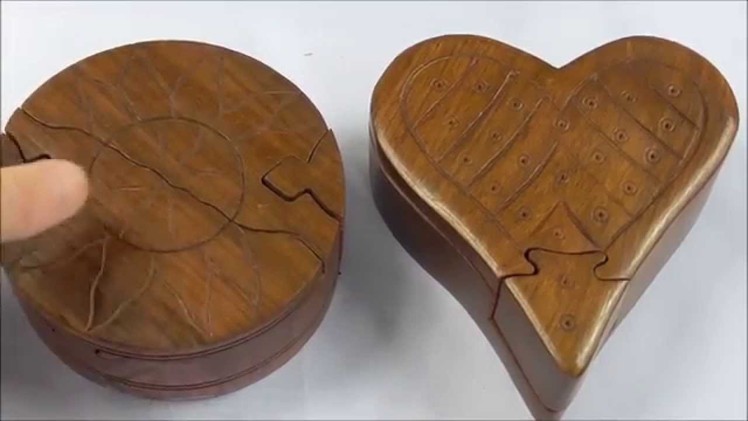 Handmade Indian Puzzle Boxes with Hidden Compartment