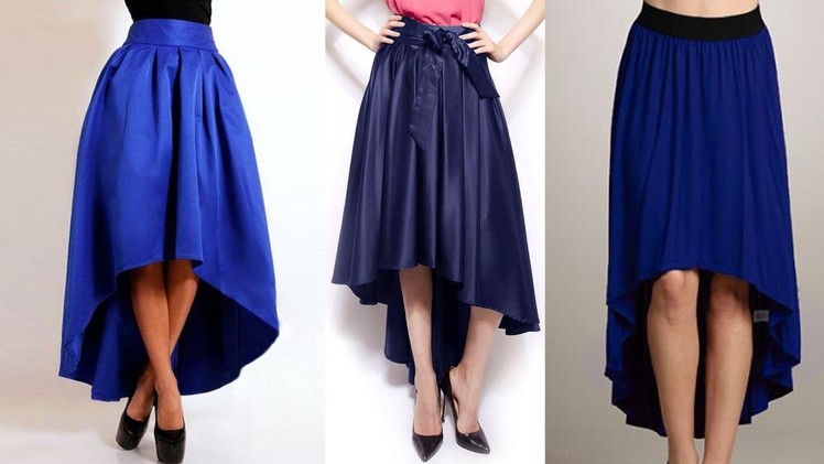 High low umbrella cut long skirt drafting, cutting and stitching step by step tutorial