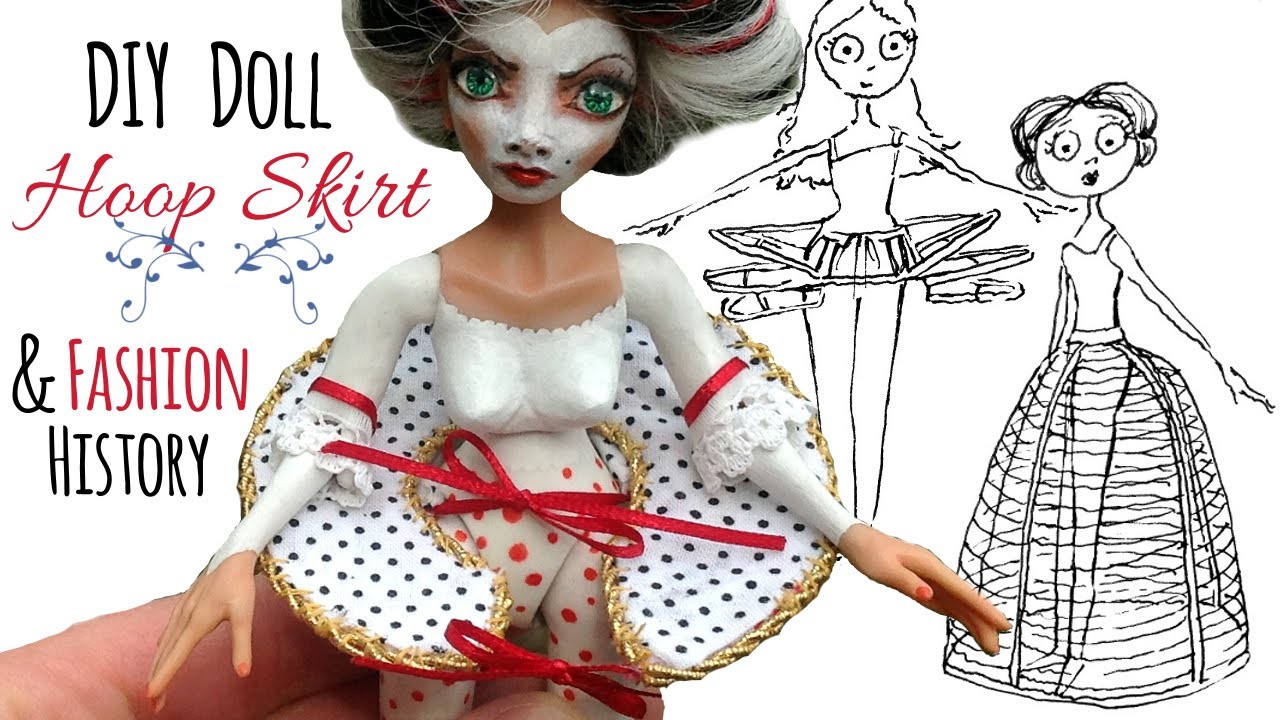 Hoop Skirt History How To Make A Doll Hoop Skirt Diy Historical Doll Dress