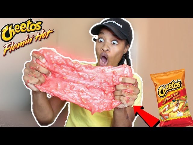 HOT CHEETO SLIME!! DIY Super Crunchy Cheetos Slime!!!