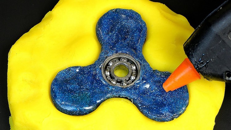 How To Make A Fidget Spinner Using Hot Glue Gun