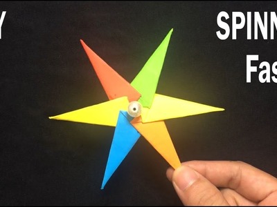 How To Make a PAPER Fidget Spinner WITHOUT BEARINGS