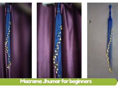 How to make simple macrame jhumar for Beginners | Macrame Art