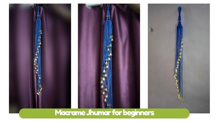 How to make simple macrame jhumar for Beginners | Macrame Art