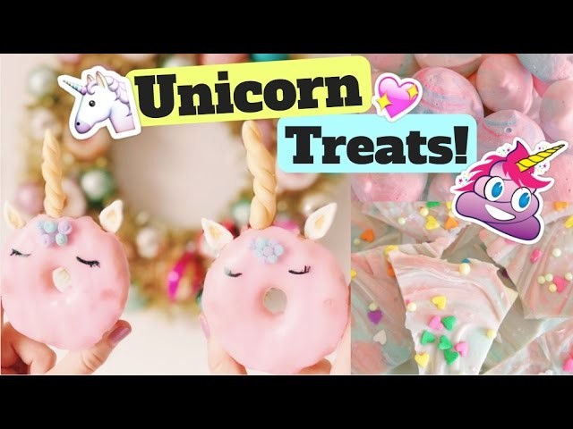 How To Make Unicorn Treats! Unicorn Donuts! Unicorn Poop! Unicorn Bark!