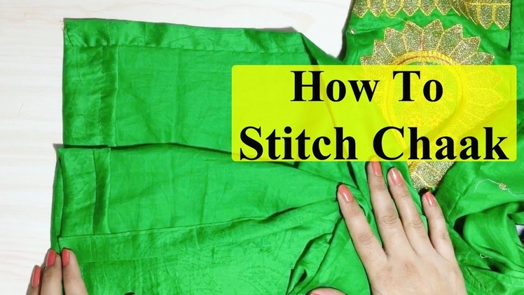 How to Stitch Open Side Slits(Chaak) of Kurti.kameez