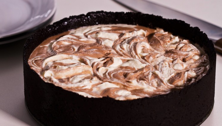 No-Bake Nutella Swirl Cheesecake