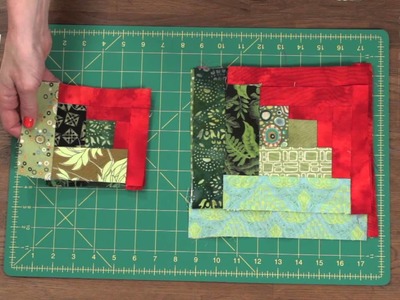 Quilty: How to make a Curved Log Cabin Quilt Block