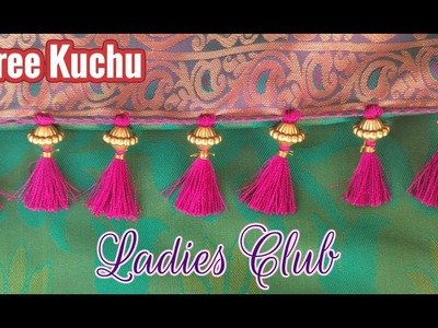 Saree Tassels I Saree Kuchu making using Beads I Latest Kucchu Designs I Gonde designs