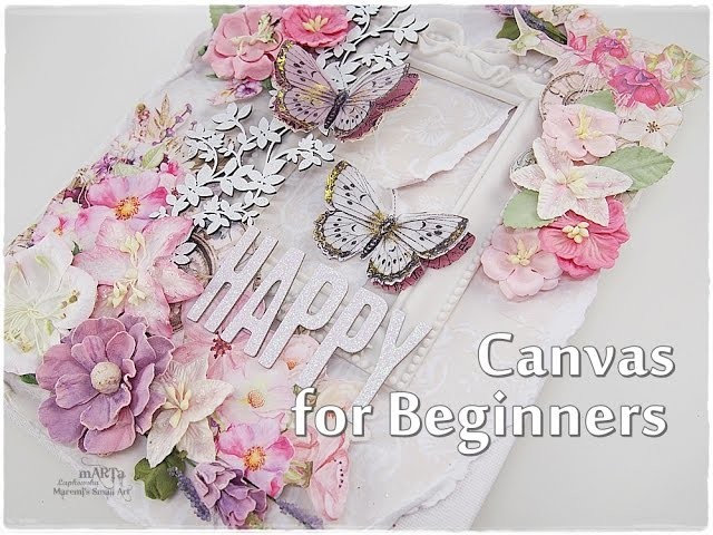 Scrapbooking Canvas Tutorial for Beginners ♡ Maremi's Small Art ♡