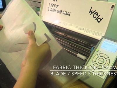 TUTORIAL: Silhouette fabric and vinyl