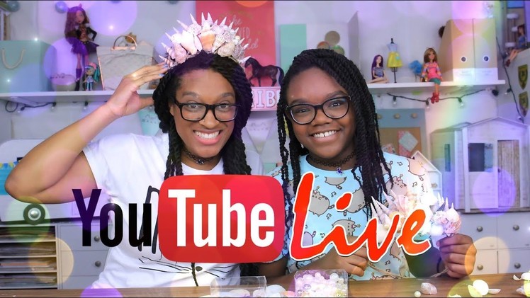 YouTube LIVE with the Froggies DIY MERMAID CROWN Plus Weekly Q&A and Updates