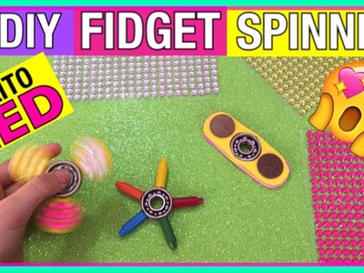 3 DIY FIDGET SPINNER Hand Spinner como fazer  - HOW TO MAKE A FIDGET SPINNER | NICOLE DUMER