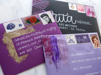 3 Ways to Add Glitter Paste to Envelopes
