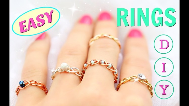 5 DIY rings | Adjustable & No Tools!!! | DIY Easy rings