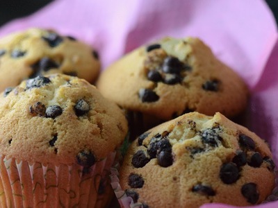 Chocolate Chip Muffins - By Vahchef @ vahrehvah.com
