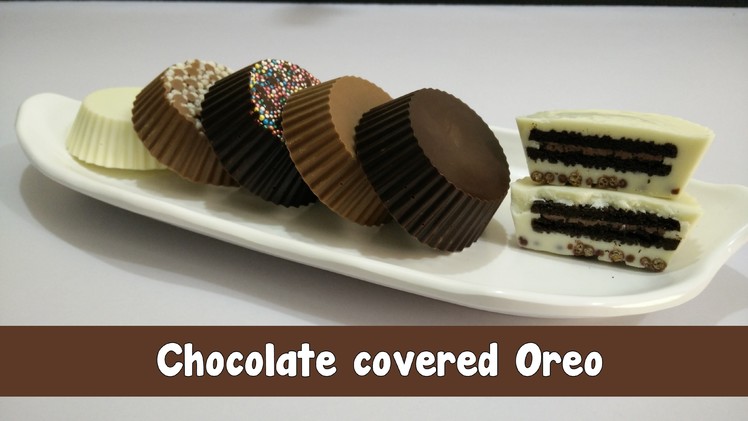 Chocolate covered Oreo Recipe in Hindi by Cooking with Smita - Chocolate-Dipped Oreo
