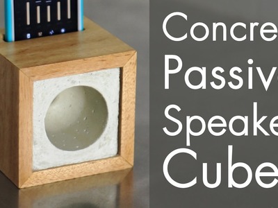 Concrete Passive Speaker Cube