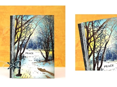 Create a Winter Scene with Penny Black Stamps and MISTI