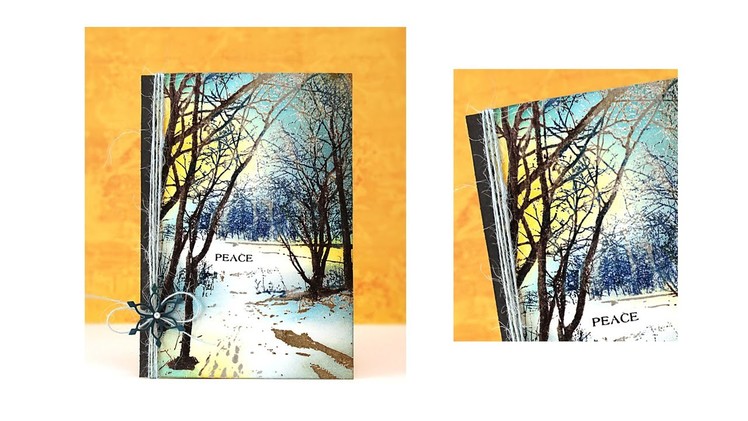 Create a Winter Scene with Penny Black Stamps and MISTI