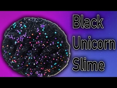 DIY Black Unicorn Slime