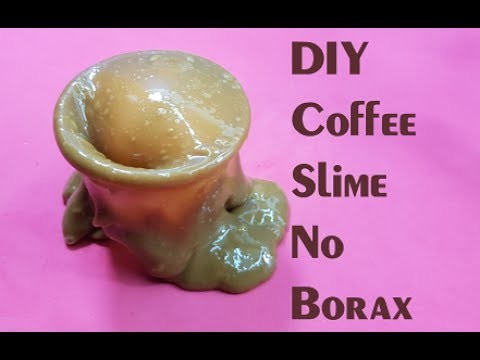 DIY Coffee Slime!! How to Make Coffee Slime