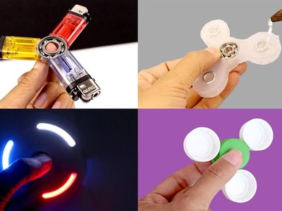 DIY FIDGET SPINNERS! 4 Ways To Make A Fidget Spinner Toy