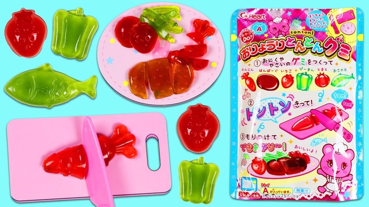 DIY Japanese Gummy Candy Making Kit Ton Ton Yummy Fruit Vegetable Fish Shapes!