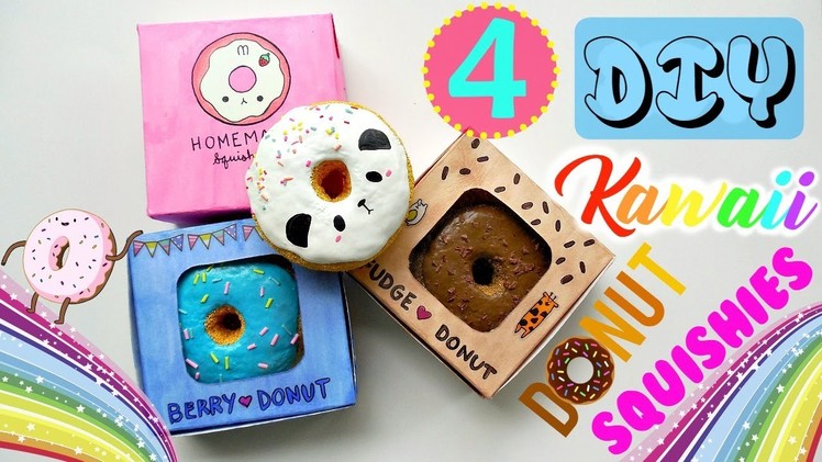 DIY Kawaii Donut Squishies! | mishcrafts