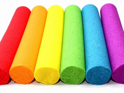 DIY Kinetic Sand Rainbow Candy Bars Learn Colors Kinetic Sand Video Compilation for Kids