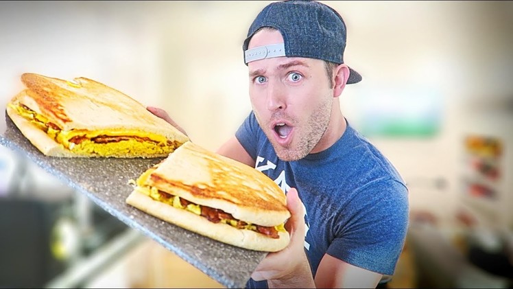 DIY MASSIVE BACON, EGG, & CHEESE BISCUIT. OVER 10000 CALORIES!!!