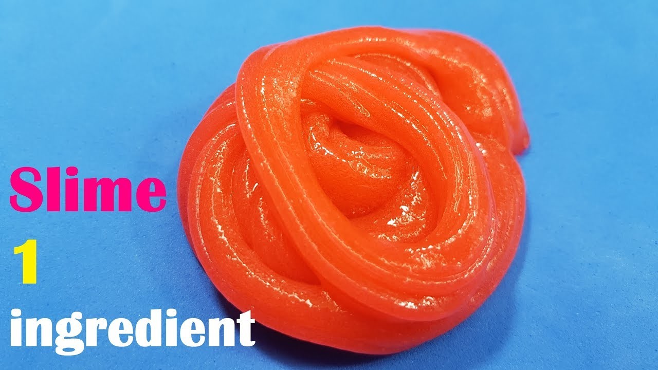 Diy Slime 1 ingredient No Glue ! How To Make Slime recipe slimpe 1 ...