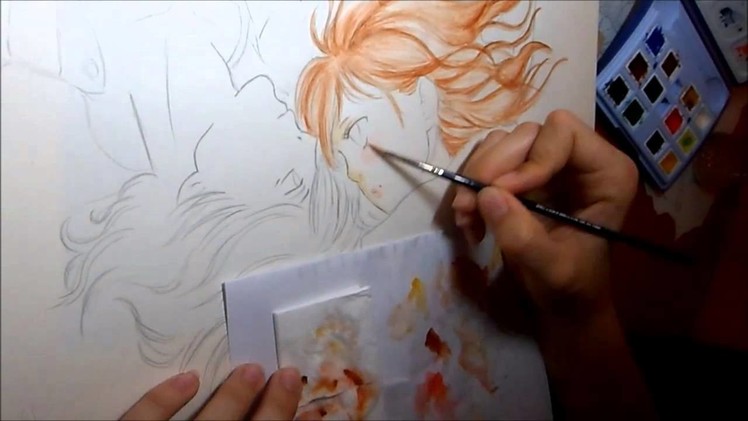 Drawing Kou and Futaba.Ao Haru Ride.