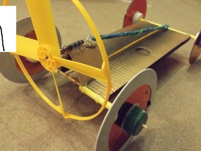 Dual Powered Rubber Band Powered Car